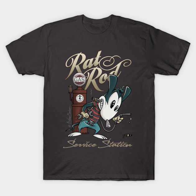 Rat Rod gas T-Shirt by nanobarbero